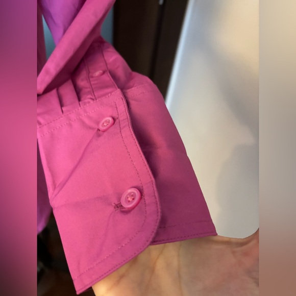 Banana Republic Pink Button Down Shirt sz Small PtP 20” - Picture 7 of 7